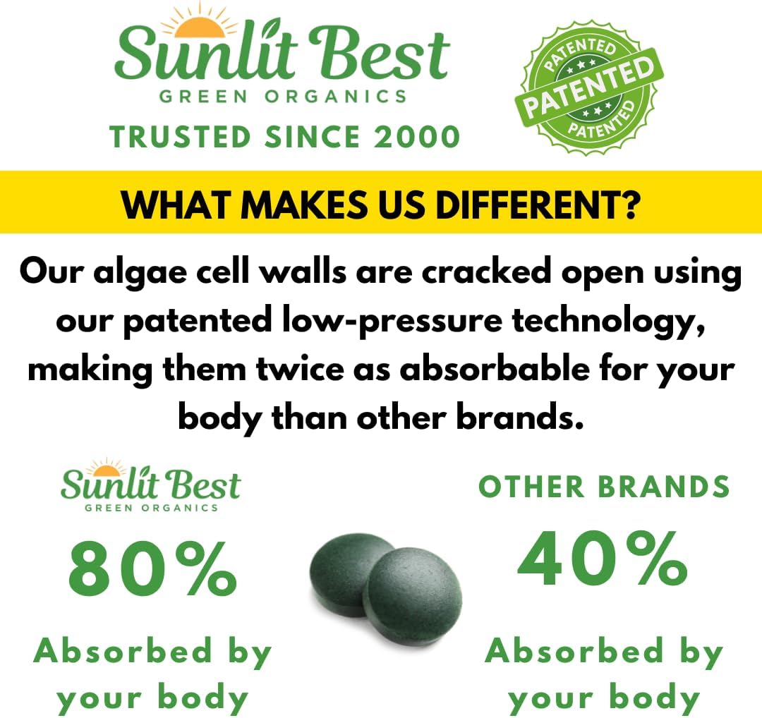Super 50/50 Organic Chlorella & Spirulina Tablets