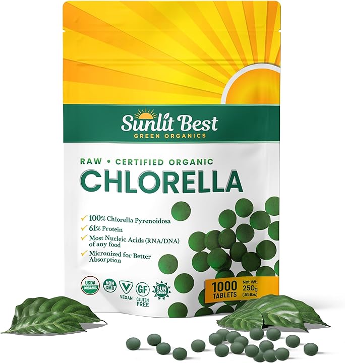 USDA Organic Premium Chlorella Tablets